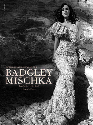 Rumer Willis' Newest Role: Badgley Mischka Model
