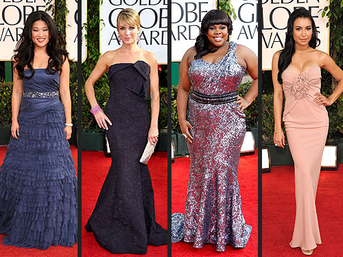 Glee Golden Globes Fashion