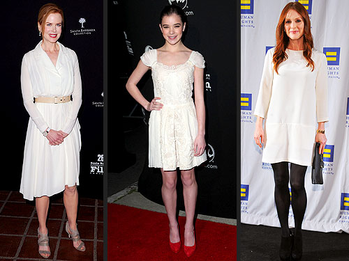 Nicole Kidman, Hailee Steinfeld and Julianne Moore Wear Winter White