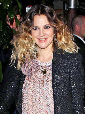 Drew Barrymore Turns Up the Drama with Her Ombre Hair