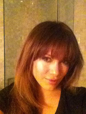 how to cut bangs yourself. Hilary Duff Debuts New Bangs