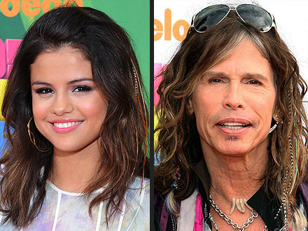 Steven Tyler and Selena Gomez Wear Feathers in Their Hair
