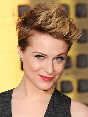 Famous Red Haired Actresses. Evan Rachel Wood cuts her hair