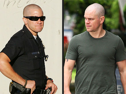 Matt Damon, Jake Gyllenhaal Bald