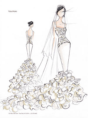 Kim Kardashian Wedding Dress Courtesy Vera Wang For the first dance 