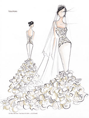 Kim Kardashian Wedding Dress Courtesy Vera Wang For the first dance