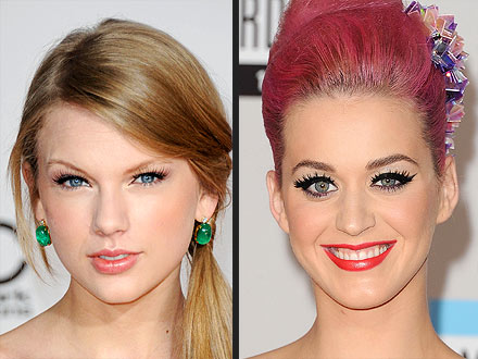 Taylor Swift, Katy Perry AMAs Makeup