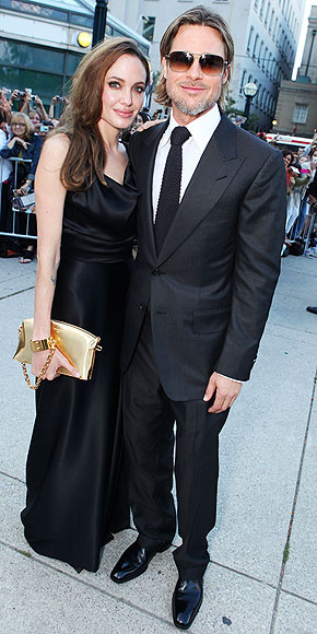 BLACK-TIE WEDDING photo | Angelina Jolie, Brad Pitt