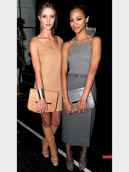 ROSIE HUNTINGTON-WHITELEY & ZOË SALDANA photo | Rosie Huntington-Whiteley, Zoe Saldana