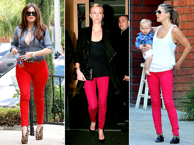 RED JEANS photo | Ali Larter, Charlize Theron, Khloe Kardashian