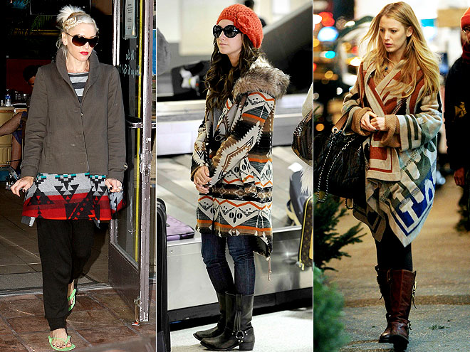 NAVAJO PRINTS  photo | Ashley Tisdale, Blake Lively, Gwen Stefani