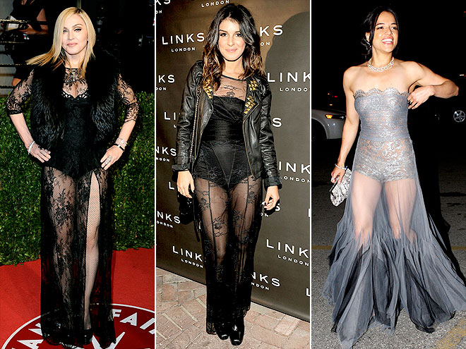 SHEER GOWNS photo | Madonna, Michelle Rodriguez, Shenae Grimes
