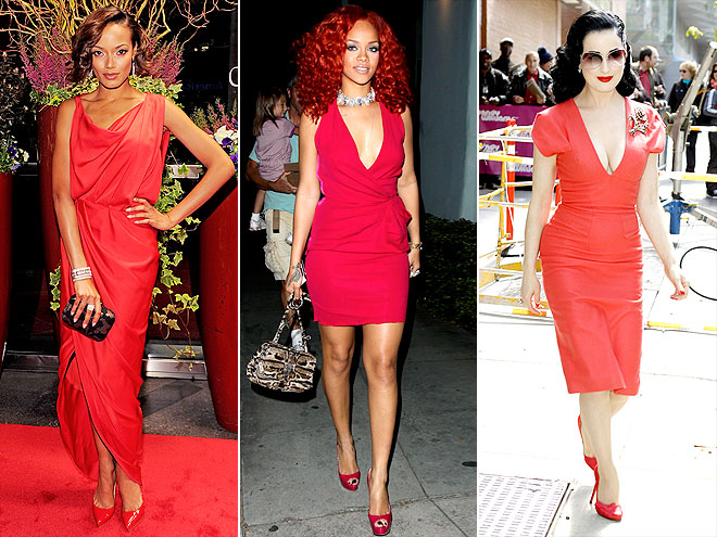 HEAD-TO-TOE RED photo | Dita Von Teese, Rihanna, Selita Ebanks