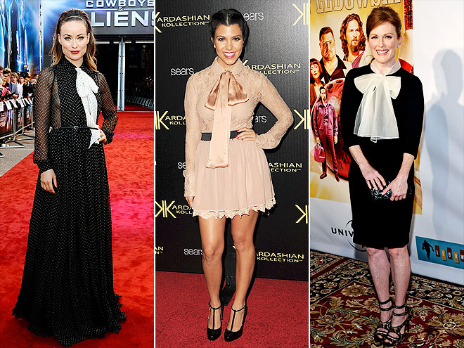 BIG BOWS photo | Julianne Moore, Kourtney Kardashian, Olivia Wilde