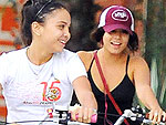Off-Duty Hollywood: Vanessa Hudgens Takes Her Little Sister Biking
