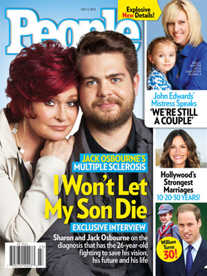  photo | Battling Illnesses, Sharon Osbourne Cover, Jack Osbourne, Julia Roberts, Prince William, Rielle Hunter, Sharon Osbourne