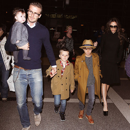 David Beckham  Videos on After Heading Stateside  See How The British Brood     David  Victoria