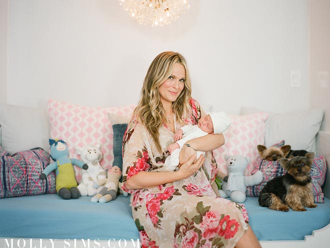 Molly Sims's Modern & Serene Nursery