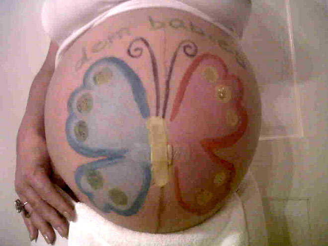 Color Me Pregnant: Star Moms & Their Painted Baby Bumps