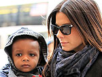 Sandra Bullock & Louis Check Out the Art (and Mac & Cheese) at the LACMA | Sandra Bullock