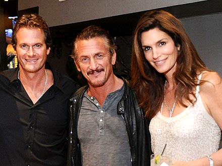 Sean Penn Parties with Cindy Crawford & Friends Way Past Midnight | Cindy Crawford, Randy Gerber, Sean Penn