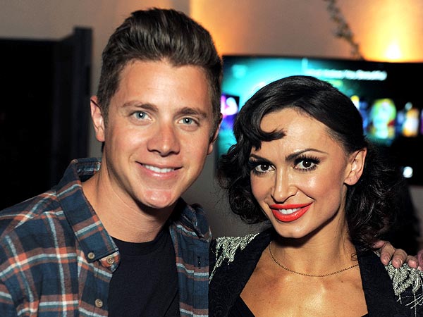 Jef Holm Challenges DWTS Star Karina Smirnoff to a Dance Off in Hollywood