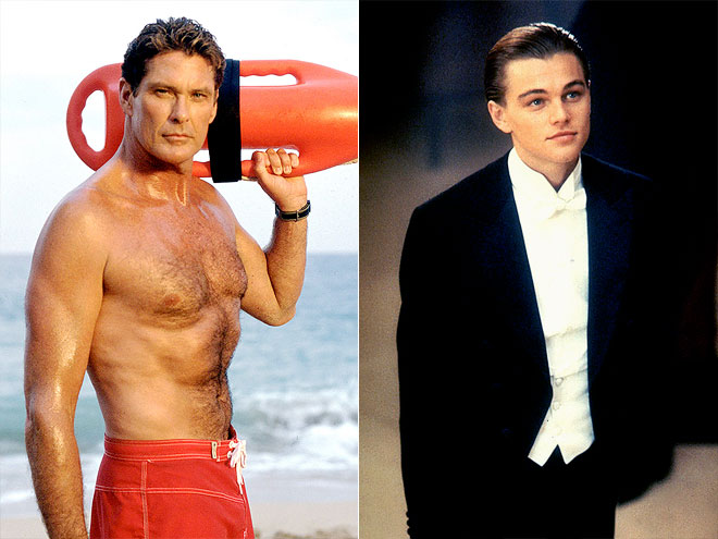 photo | David Hasselhoff, Leonardo DiCaprio