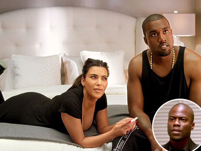 photo | Kanye West, Kevin Hart, Kim Kardashian