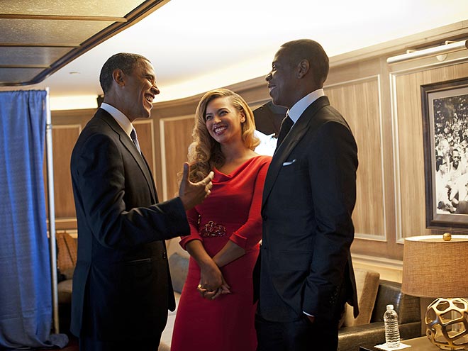  photo | Barack Obama, Beyonce Knowles, Jay-Z
