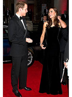 Kate Wears Alexander McQueen Gown to Honor Servicemen and Women