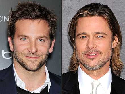 Golden Globes 2012: Bradley Cooper, Brad Pitt