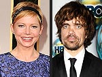 Peter Dinklage Gives Michelle Williams a 'Little Grief' at Globes Reunion