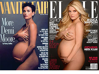 Jessica Simpson vs. Demi Moore – the Bare-Belly Covers | Jessica Simpson