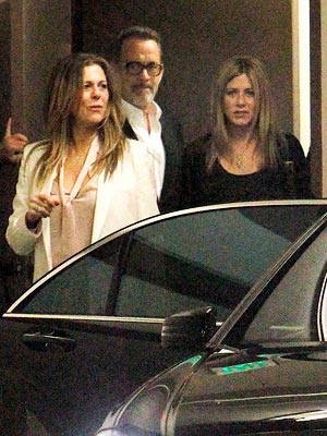 Jennifer Aniston & Justin Theroux's Double Date with Tom Hanks & Rita Wilson | Jennifer Aniston, Rita Wilson, Tom Hanks