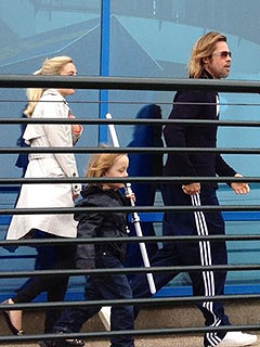 PHOTO: Brad & Angelina Take Kids to U.K.'s Legoland | Brad Pitt