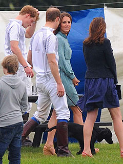 Kate – and Puppy! – Cheer on the Princes at Polo Match