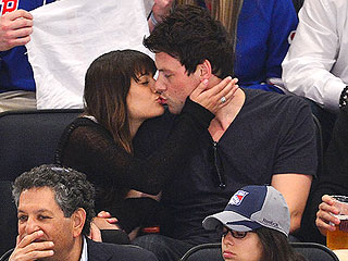 PHOTO: Lea Michele & Cory Monteith Smooch at Hockey Game | Cory Monteith, Lea Michele