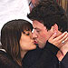 Lea Michele & Cory Monteith Smooch at Hockey Game