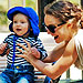 Natalie Portman Takes Son Aleph on a Playground Playdate