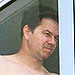 Mark Wahlberg in His Underwear - Getting Spray Tanned: See Photos