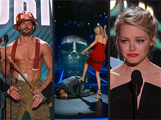 Charlize Kicks Butt, Joe Goes Shirtless & Emma Trailblazes: Movie Awards Highlights