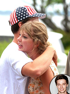 Taylor Swift & Patrick Schwarzenegger Hug on Independence Day