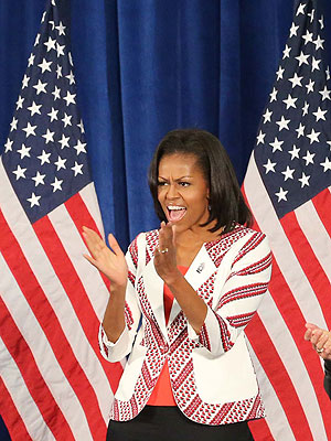 Michelle Obama Tells Team USA to Have Fun – 'But Also Win!'| Summer Olympics 2012, Good Deeds, Michelle Obama