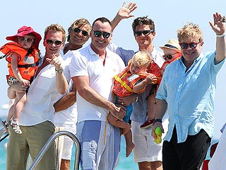 PHOTO: Elton John, Neil Patrick Harris Show Off Kids in Saint-Tropez