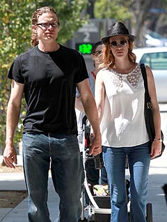 PHOTO: January Jones Holds Hands with Director Noah Miller | January Jones