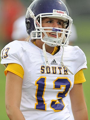 Female Quarterback Erin DiMeglio Just One of the Guys on Football Team