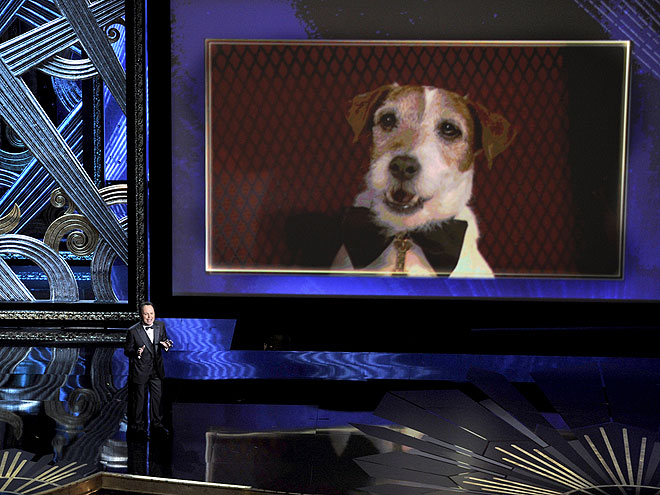 ON THE BIG SCREEN photo | Uggie, Billy Crystal