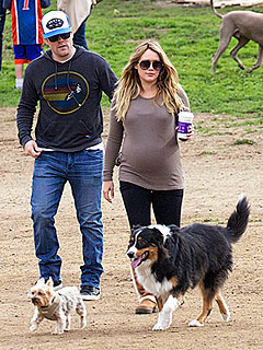 Whoa, Mama! Pregnant Hilary Duff Has Play Date with Her Pups | Hilary Duff