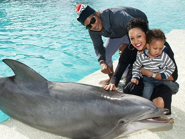 Tia Mowry Meets a 21-Year-Old Dolphin