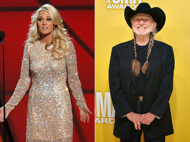 photo | Carrie Underwood, Willie Nelson